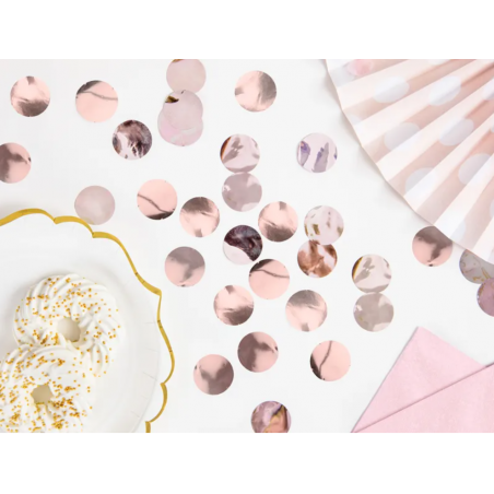 Konfetti Kółka - Rose Gold