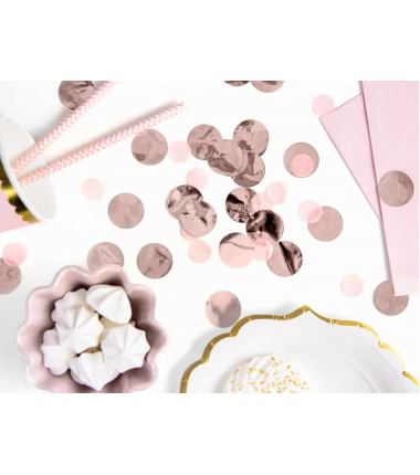 Konfetti Kółka - Rose Gold