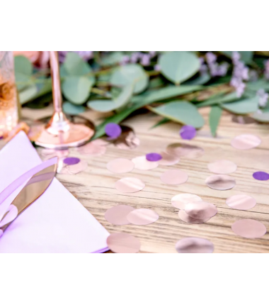 Konfetti Kółka - Rose Gold