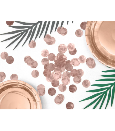 Konfetti Kółka - Rose Gold