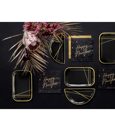 Serwetki złote metalizowane - 20 sztuk