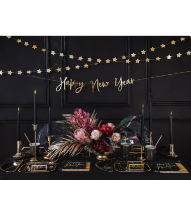 Serwetki złote metalizowane - 20 sztuk