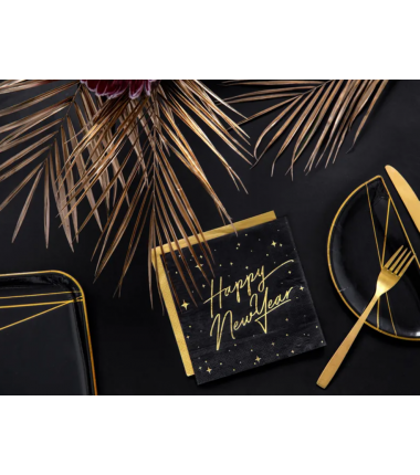 Serwetki złote metalizowane - 20 sztuk