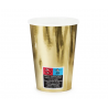Kubeczki 220 ml złote - 6 sztuk