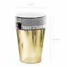 Kubeczki 220 ml złote - 6 sztuk