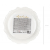 Talerzyki białe ze złotą ramką 18,5cm - 6 sztuk