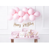 Talerzyki różowy Kotek  22cm - 6 sztuk
