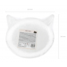 Talerzyki różowy Kotek  22cm - 6 sztuk