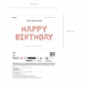 Balon foliowy HAPPY BIRTHDAY - Różowe Złoto