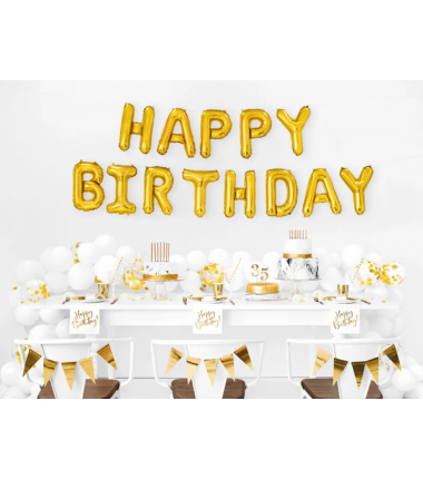 Świeczki niskie - złote - 6 sztuk