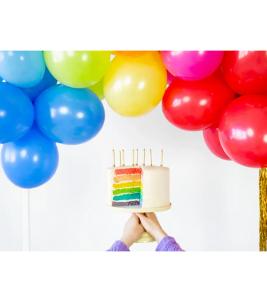 Świeczki niskie - złote - 6 sztuk