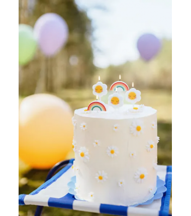 Świeczki stokrotki - 5 sztuk