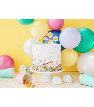 Świeczki stokrotki - 5 sztuk