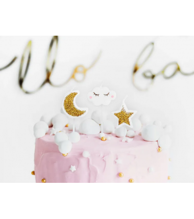 Świeczki urocze gwiazdki - 5 sztuk