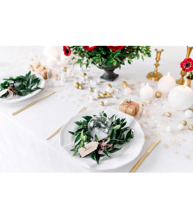 Świeca kula 8 cm - biała matowa - 1 sztuka