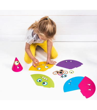 Czapeczki imprezowe potworki - 6 sztuk