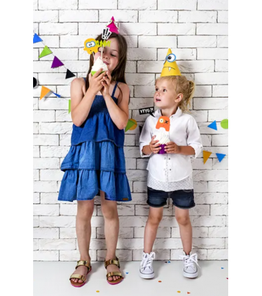 Czapeczki imprezowe potworki - 6 sztuk