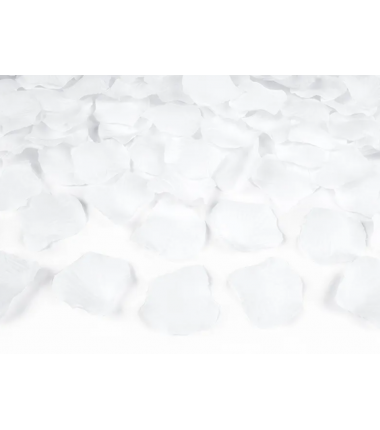 Tuba - białe płatki róż