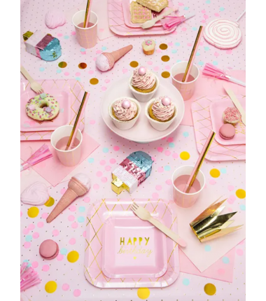 Konfetti Kółka - Jasnoróżowe