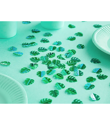 Konfetti Liście - Zielone