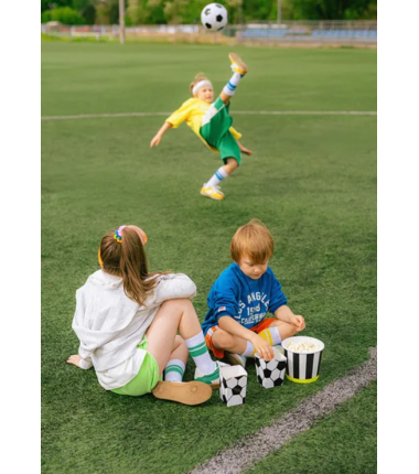 Pudełka na popcorn Piłka - 6 sztuk