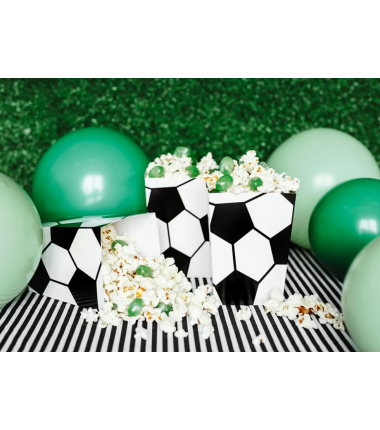 Pudełka na popcorn Piłka - 6 sztuk