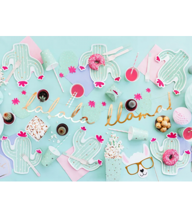 Pudełka na popcorn w białe i złote kropki - 6 sztuk