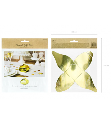 Pudełeczka złote - 10 szt