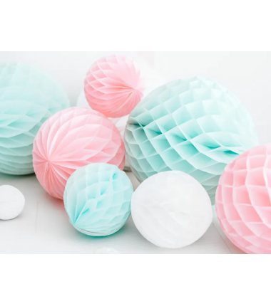 Kula Honeycomb biała 10 cm - 1 sztuka
