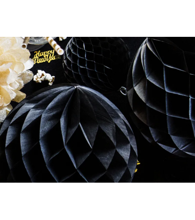 Kula Honeycomb czarna 10 cm - 1 sztuka