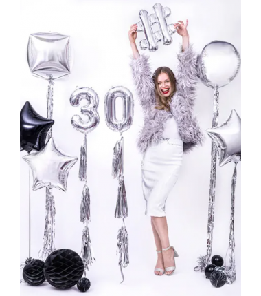 Kula Honeycomb czarna 30 cm - 1 sztuka