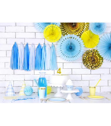 Kula Honeycomb błękitna 10 cm - 1 sztuka