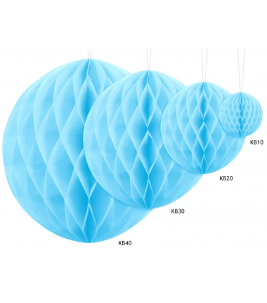 Kula Honeycomb błękitna 30 cm - 1 sztuka