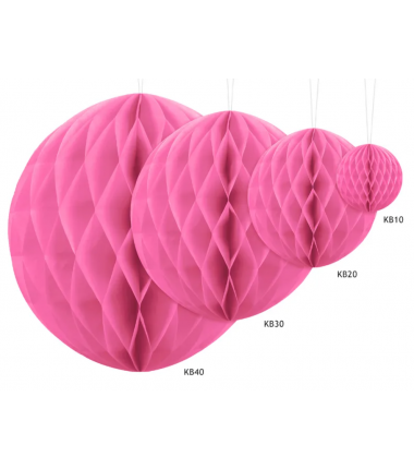 Kula Honeycomb różowa 10 cm - 1 sztuka