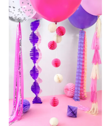 Kula Honeycomb różowa 10 cm - 1 sztuka