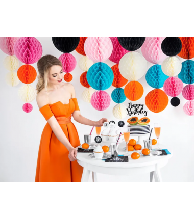 Kula Honeycomb różowa 20 cm - 1 sztuka