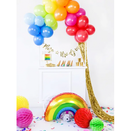 Kula Honeycomb różowa 30 cm - 1 sztuka