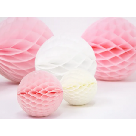 Kula Honeycomb jasnoróżowa 10 cm - 1 sztuka