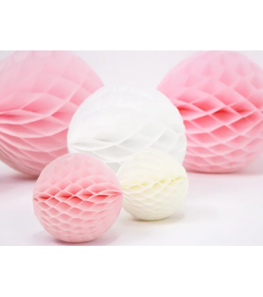 Kula Honeycomb jasnoróżowa 20 cm - 1 sztuka