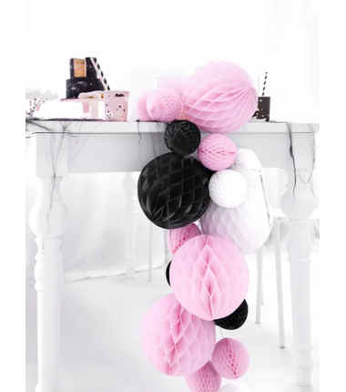 Kula Honeycomb jasnoróżowa 20 cm - 1 sztuka