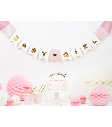 Kula Honeycomb jasnoróżowa 30 cm - 1 sztuka