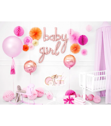 Kula Honeycomb jasnoróżowa 30 cm - 1 sztuka