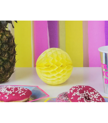 Kula Honeycomb żółta 10 cm - 1 sztuka