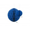 Kula Honeycomb niebieska 20 cm - 1 sztuka