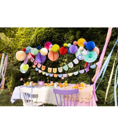 Kula Honeycomb niebieska 20 cm - 1 sztuka