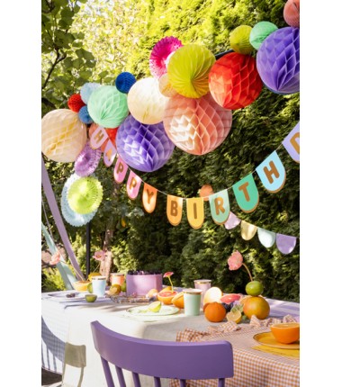 Kula Honeycomb niebieska 20 cm - 1 sztuka