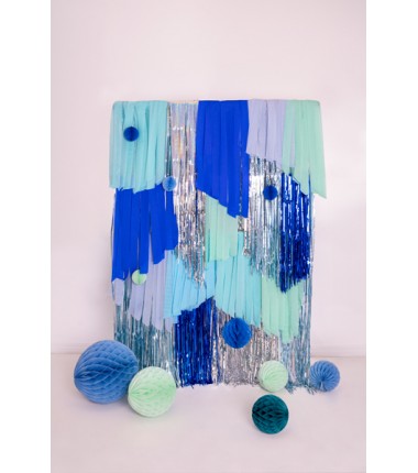 Kula Honeycomb niebieska 20 cm - 1 sztuka