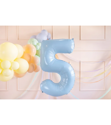 Balon Strong 43 cm mglisty niebieski Pastel Light Misty Blue - 1 sztuka