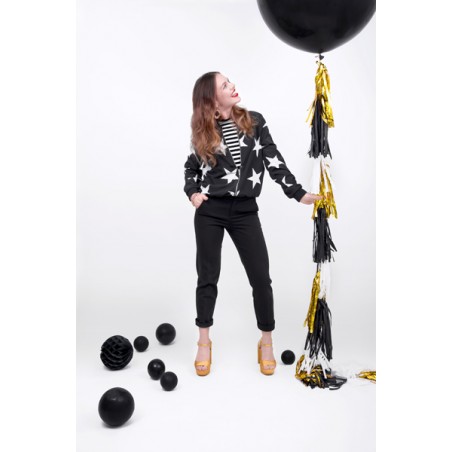 Balon Strong okrągły 1 m - Pastel Black - czarny