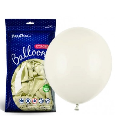 Balony Strong 43 cm kremowe Pastel Light Cream - 25 sztuk